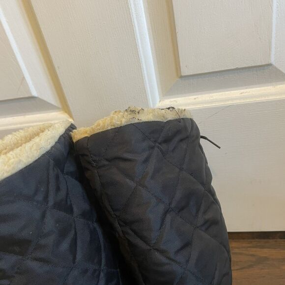 Women's L.L. Bean Quilted Nylon Sherpa Lined Boots Size 7M - Picture 4 of 6